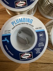 6 AIM AQUASOL LEAD FREE SOLDERING WIRE (8oz 3MM)