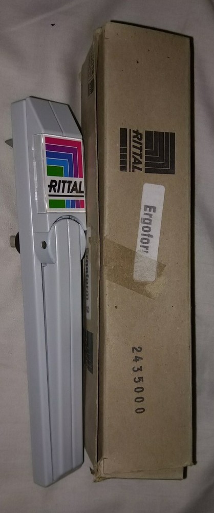 Rittal 2435000 Enclosure Ergoform-S Lock System; Diecast Zinc 8.86X1.97X2.36In