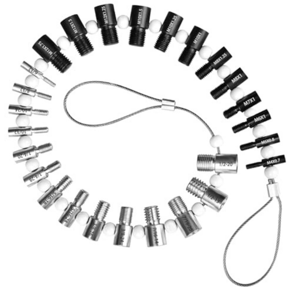 Nut and Bolt Thread Checker Inch & Metric Thread Gauge Nut and Bolt Size Gauge N