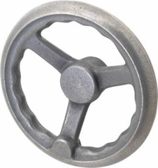 Gibraltar 8″ OD 3-Spoke Offset Handwheel 2.44″ Hub Diam, Unfinished Cast Iron