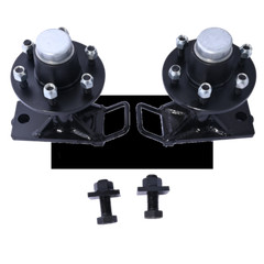 6x 5.5 Lug upgrade Superior Shipping Container Wheels, Bolt-on Spindle Kit NEW