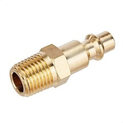 10pc Brass Air Hose Fittings 1/4″ NPT Male Industrial Quick Connect Plug Coupler