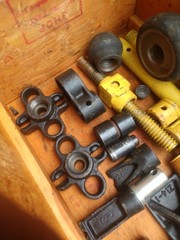 Large lot of Enerpac & Blackhawk hydraulic cylinder attachments and parts