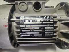 MGM .44/.3 KW 3 Phase 3360/1680 RPM Brake Motor 71 Frame 480 V Type BAD 71B2/4