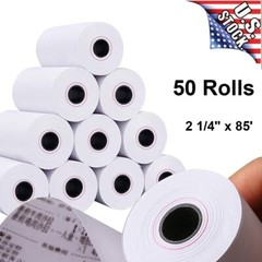 50 Rolls 2 1/4″ x 85′ Thermal Receipt Paper Case POS Cash Register Free Shipping