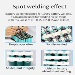 8000W Mini Spot Welder +Nickel Strip Welding Tools for 18650 Li-ion Battery Pack