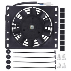 Electric Radiator Cooling Fan Kit 6in Slim Black 600CFM 3000RPM A0028A0141