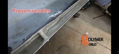 CeramicTransom Pour for Transom Repairs Docks Power Boats Engine Mounting Wood