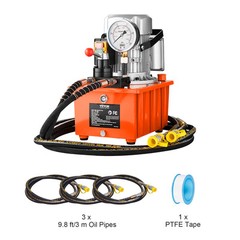 VEVOR Electric Hydraulic Pump Double Acting Oil Pump 10000 PSI 8L Manual Valve