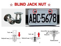 TJMS05, Stainless Steel Blind Jack Nut – M6x18(0.71″) – 10 Pcs