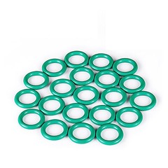 2.2mm Cross Section O Rings FKM Rubber 6mm-80mm OD Oil Resistant Seals (Green)