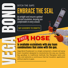 Vega Bond Purplecoat Single Component Spray Foam Insulation 18-Packs Set-360BF