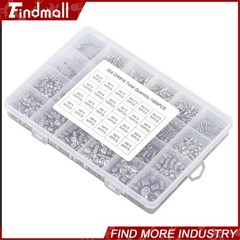 1500PCS Fully Threaded Hex Socket Set Screw Assortment Kit 304 Stainless Steel