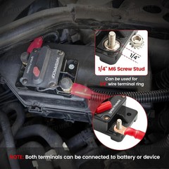 RED WOLF Waterproof 100Amp Circuit Breaker for Boat Trolling Motor Marine ATV