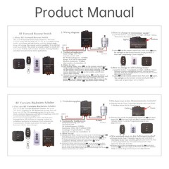12-72V 30A DC Motor Reversing Switch, Linear Actuator Forward Reverse Controller