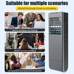 16/32/64GB Digital Voice Recorder USB Recording Device Dictaphone MP3 Player New