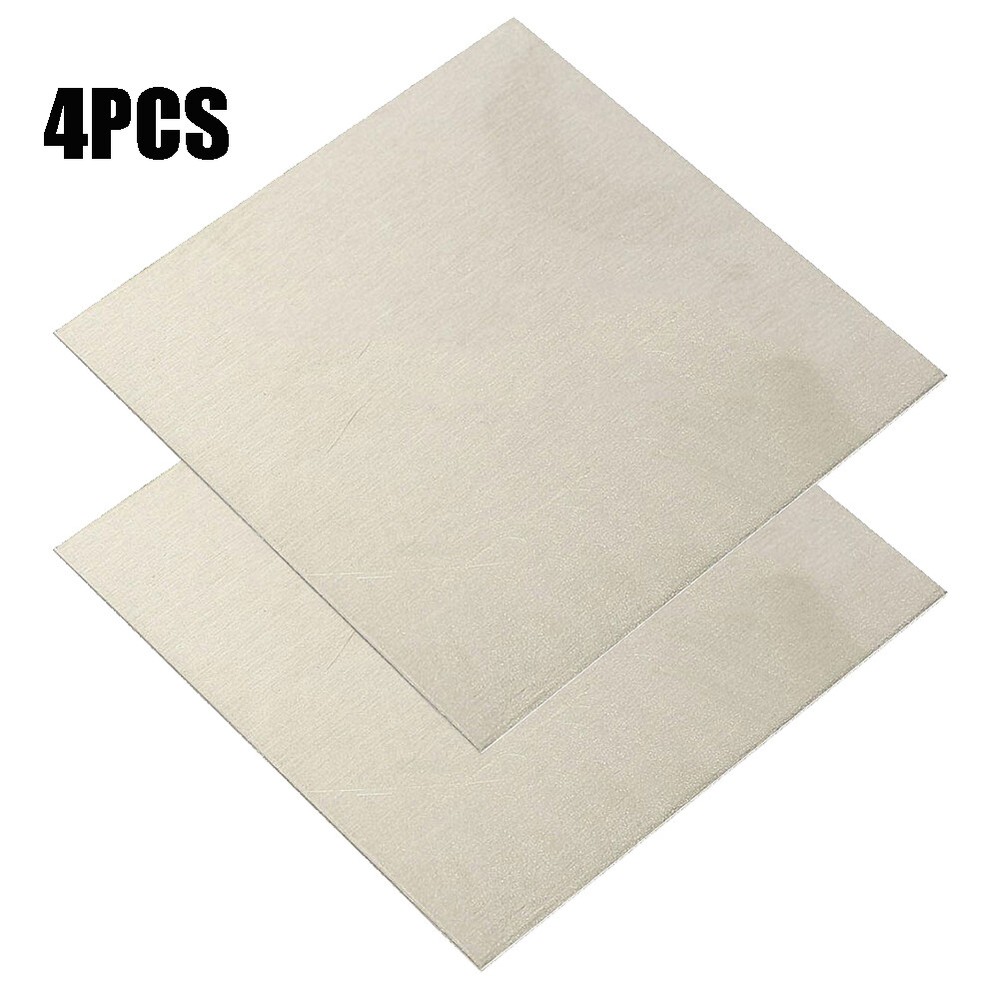 4PCS 100x100mm Pure Nickel Ni Sheet Plate For Electroplating Anode Element 1mm