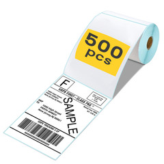 Thermal Labels for 4″ x 6″ Shipping Label Printer 500 Labels/Roll