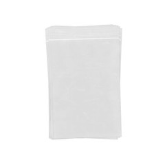 Hyrax Trading Clear Reclosable 2ml Plastic Single Track Top Seal Ziptop Food Bag