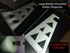 12in×350ft Wall Bubble Wrap Roll Holder Dispenser.Holds big Rolls 175′ and 350′
