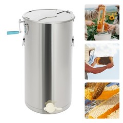 Manual Honey Extractor 2 Frame Beekeeping Honeycomb Spinner Stainless Steel