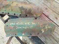 Oliver grain drill planter seed shoot row bracket