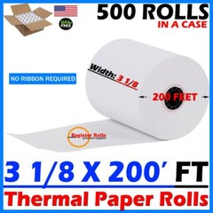 3 1/8″ x 200′ 50 ROLLS THERMAL PAPER CASH REGISTER POS PAPER ROLL RegisterRolls®