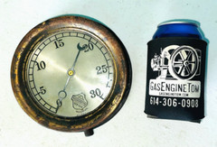 ASHCROFT 30 Pound Lower Pressure Steam Gauge Serial No 703261 TESTED GOOD