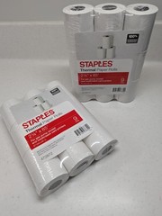 Thermal Paper Rolls 2 1/4″ X 85′ 9 Rolls ( 472872 ) Staples Set of 2