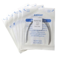 AZDENT Dental Orthodontic Arch Wires Ovoid/Nature tainles Steel Rectangular