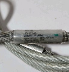 FallTech 742712 12ft Cable Pass-Through Sling Anchor 5000lb Fall Protection OSHA