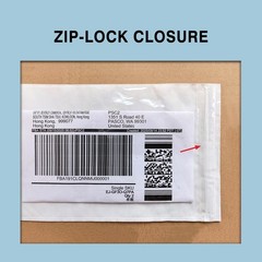 Zipper Packing List Envelope Resealable Shipping Pouch 6.7×10 Inch 200 PCS
