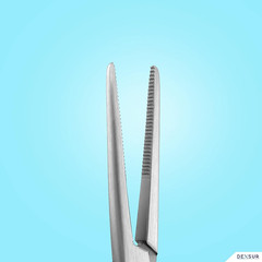 Precision Kelly Hemostat Forceps Locking Tweezers Clamp, Silver, Straight Stainl