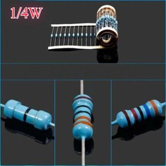 10pcs 1/4W 1% Metal Film Resistors Choose From 130 Values 10pcs Kits US Ship
