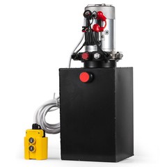 15 Quart Double Acting Hydraulic Pump Dump Trailer 12V DC Unit Pack Power Unit