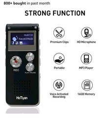 (16GB) Mini Digital Voice Recorder/MP3/Voice Activated Recording #247