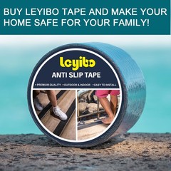 Leyibo Anti Slip Tape, 4 Inch x 42 Ft Grip Tape for Stairs Outdoor/Indoor, Wa…