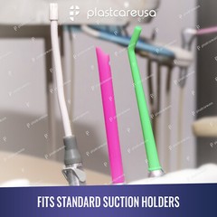 Dental Disposable Saliva Ejectors, Suction Tips Evacuator (Choose Color & Qty)