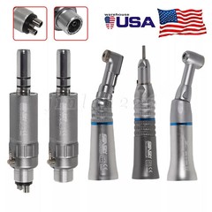 NSK Style Dental Latch/Push Slow Speed Handpiece Contra Angle Air Motor 2/4Holes
