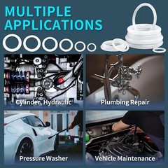 Food Grade O-Ring 1.5mm Cross Section Clear Silicone Rubber O Rings 4mm-105mm OD