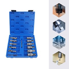 13Pcs/Set Annular Cutter 7/16 to 1-1/16″ Cutting Diameter Straight Shank