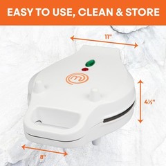 MasterChef Bubble Waffle Maker- Electric Non stick Hong Kong Egg Waffler Iron Gr