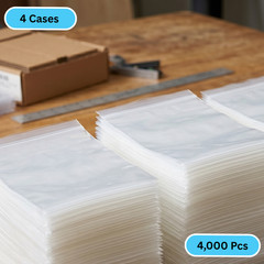 4000 2″ x 9″ Clear Reclosable Zip Seal Bags Plastic 2 Mil Lock Jewelry Zipper