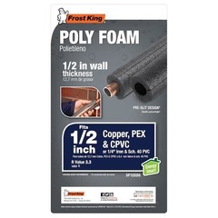 Frost King 6-ft Foam Tubular pipe insulation for 1/2-in Pipe