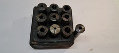 Lot of 10 Machining Collets Various Styles/Sizes (As Shown)