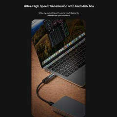 USB C Adapter LED Wattage Display 140W 40Gbps 8K USB C Extension PD3.1 Type5636
