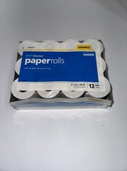 New 2-1/4″ x 85 Thermal Receipt Paper 12 Rolls Free Shipping