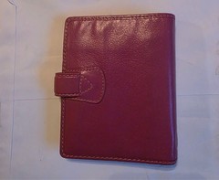 RARE Filofax Malden Pink Fuchsia Leather Pocket M6 Ring Organizer Planner Binder