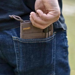 LOCHBY Pocket Journal Brown | Notebook Cover | Water Resistant Waxed Canvas