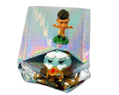 4X8 Holographic, Sunset Peach Bubble Mailers, Metallic Padded Shipping Mailing